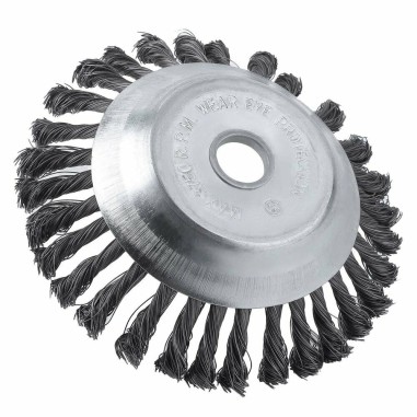 Testina decespugliatore universale spazzola conica ecologica in acciaio Ø 20 cm