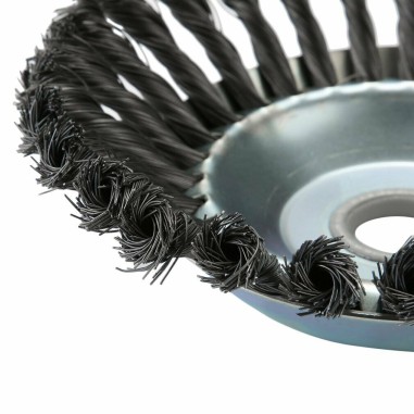 Testina decespugliatore universale spazzola conica ecologica in acciaio Ø 20 cm
