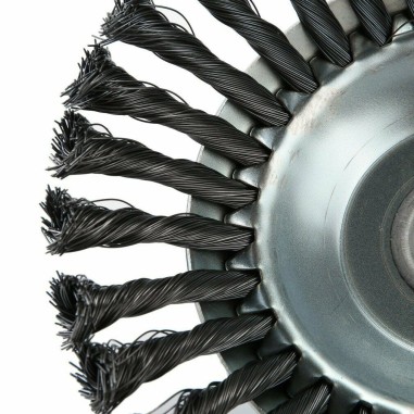 Testina decespugliatore universale spazzola conica ecologica in acciaio Ø 20 cm