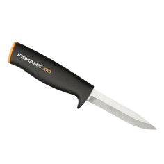 Coltello multiuso FISKARS K40 con fodero in plastica lama da 10 cm