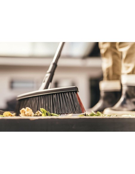 Fiskars M scopa scopone super leggera ergonomica giardino viale + manico incluso