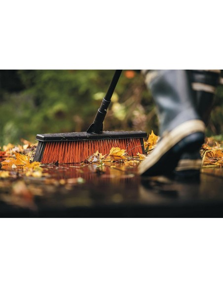 Fiskars L scopa scopone super leggera ergonomica giardino viale + manico incluso
