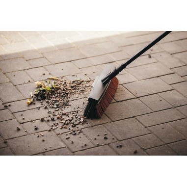 Fiskars L scopa scopone super leggera ergonomica giardino viale + manico incluso