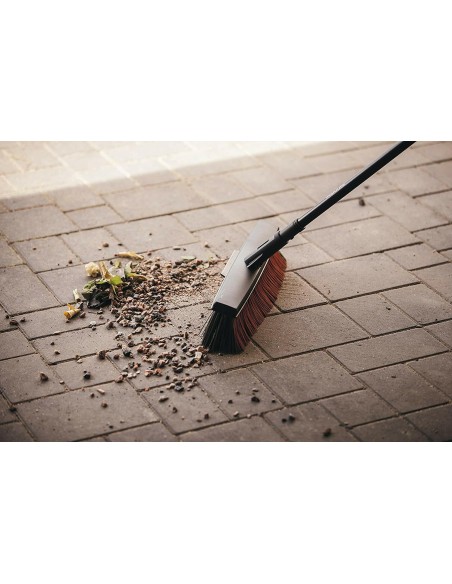 Fiskars L scopa scopone super leggera ergonomica giardino viale + manico incluso