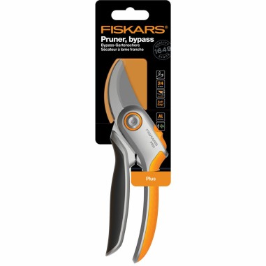 FISKARS P531 forbici da potatura Bypass Plus in acciaio temprato