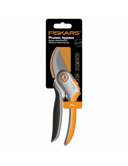 FISKARS P531 forbici da potatura Bypass Plus in acciaio temprato
