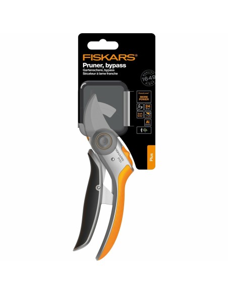 FISKARS P751 forbici da potatura Bypass Plus in acciaio temprato