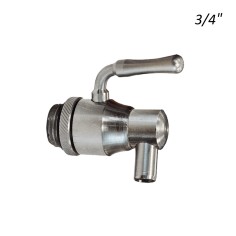 Rubinetto Antigoccia Attacco 3/4 Acciaio INOX Beccuccio Girevole Per Contenitori