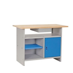 BANCO  PORTA UTENSILI PIANO IN LEGNO DA LAVORO PORTA ATTREZZI OFFICINA