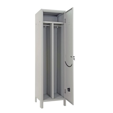ARMADIO SPOGLIATOIO SPORCO PULITO 2 POSTI 50x50x H 179 METALLO GRIGIO