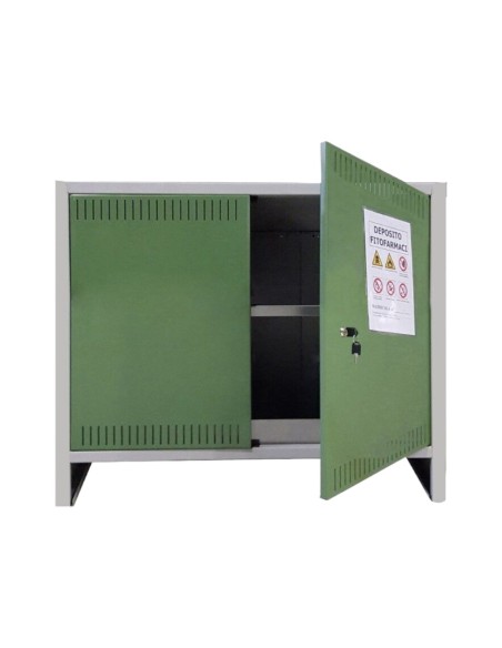 ARMADIO ARMADIETTO BASSO PRATIKO DEPOSITO FITOFARMACI CERTIFICATO 100x40xH80 cm