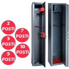 ARMADIO PORTAFUCILI FUCILIERA DA 2 3 5 7 10 POSTI UTILIA SECURITY