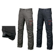 Upower GRIN pantalone da lavoro comodo invernale felpato in flanella