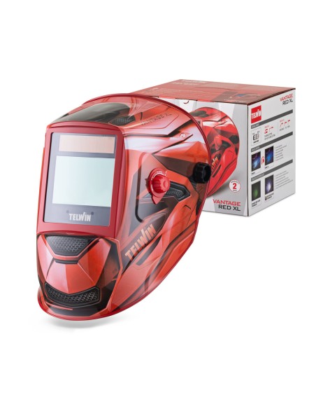 Maschera Saldatura Telwin Vantage Red XL 802936 – MMA MIG-MAG TIG