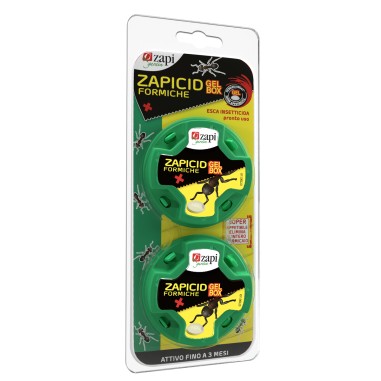Zapi Zapicid Gel Box Formiche Esca Insetticida Pronto Uso Efficace fino 3 Mesi