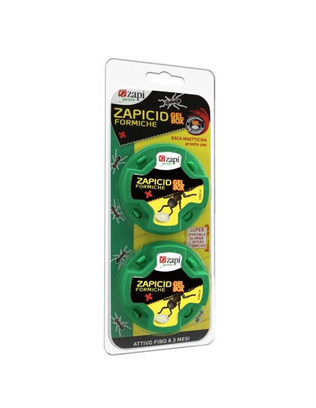 Zapi Zapicid Gel Box Formiche Esca Insetticida Pronto Uso Efficace fino 3 Mesi
