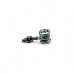 Carrello Comunello 2-P Cancello Scorrevole 2 Ruote Nylon Cuscinetto Piccolo Ø24