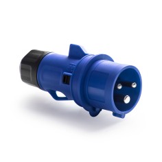 Rosi 1009213 Spina Mobile Industriale CEE 2P+T 16A 220V IP54 Blu Serie 10