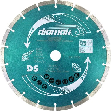 Makita D-61145 Disco Diamantato Segmentato Diamak 230mm Dry Wet Multi-materiale