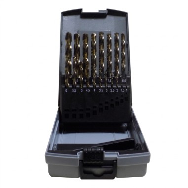 KRINO Serie assortimento 19 punte metallo HSS-G rettificate