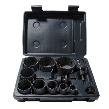SEGHE A TAZZA BIMETALLICHE E ACCESSORI SET 12 PEZZI  KRINO