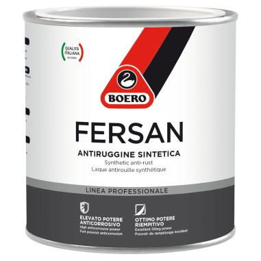 BOERO FERSAN PITTURA ANTIRUGGINE ANTICORROSIVO RIEMPITIVO ROSSO GRIGIO