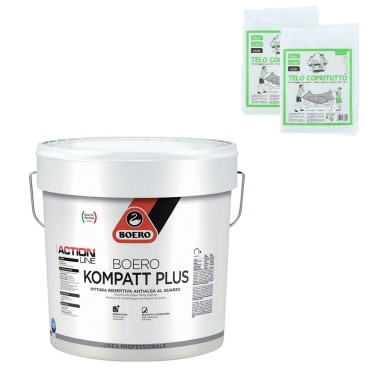 BOERO KOMPATT PLUS pittura idropittura riempitiva al quarzo per esterni