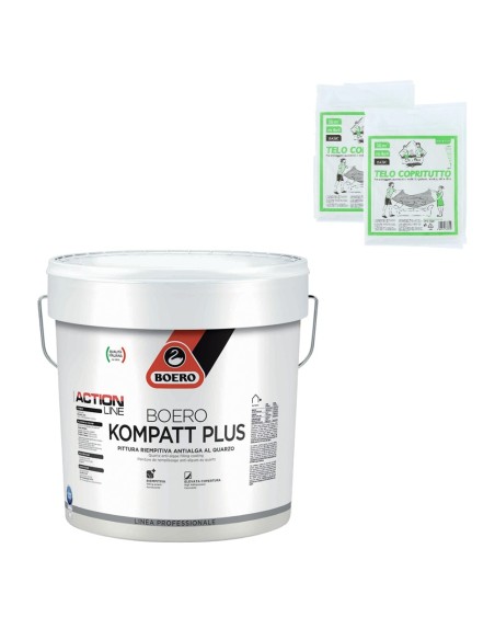 BOERO KOMPATT PLUS pittura idropittura riempitiva al quarzo per esterni