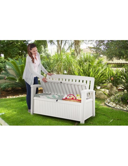 Keter Patio Bench panchina baule cassapanca esterno in resina