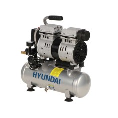 Hyundai 65712 Compressore Oil-Free 6L 750W 8 bar 160 L/m Supersilenziato 59 dB