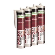 SILICONE SIGILLANTE ACRILICO G&B SILAC 12 310 ml BIANCO VERNICIABILE