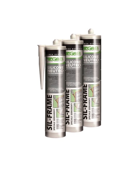 SILICONE NEUTRO SIL-FRAME G&B SILN 30 310ml TRASPARENTE PER SERRAMENTI