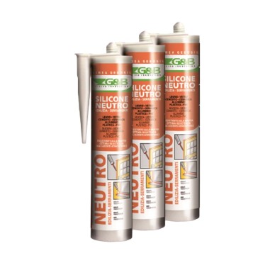 SILICONE NEUTRO EDILIZIA E SERRAMENTI G&B 310ml TABACCO SILN 07