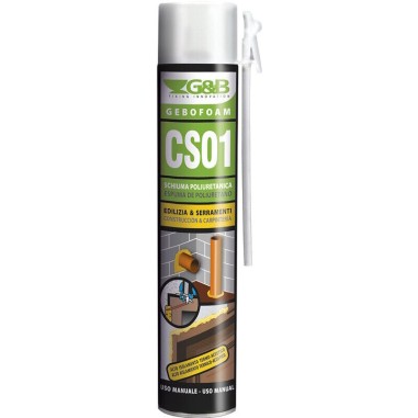 SCHIUMA POLIURETANICA GEBOFOAM SMART G&B USO MANUALE  CLICK & GO