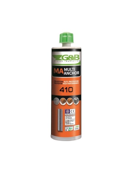 MULTI ANCHOR G&B RESINA ANCORANTE MA410 410ml TASSELLO CHIMICO CEMENTO