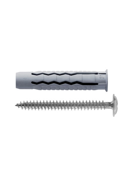 Tasselli G&B GL NYLON multiuso Con viti vite testa larga 50 100 Pezzi