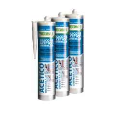 SILICONE ACETICO PROFESSIONALE G&B SIL 10 280ml TRASPARENTE ANTIMUFFA