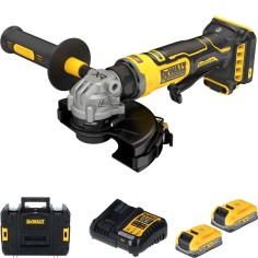 DeWalt DCG404S2T-QW Smerigliatrice Angolare 125mm 18V XR Brushless Powerstack