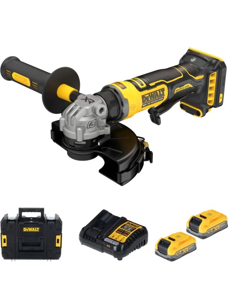 DeWalt DCG404S2T-QW Smerigliatrice Angolare 125mm 18V XR Brushless Powerstack