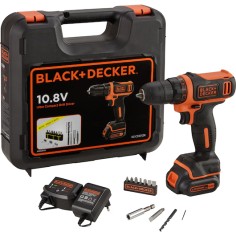 BLACK+DECKER BDCDD12K Trapano Avvitatore Batteria 12V 11 Posizioni Valigetta