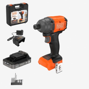 BLACK+DECKER BLIM78E1K-QW Avvitatore Impulsi Brushless 18V 220Nm POWERCONNECT