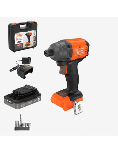 BLACK+DECKER BLIM78E1K-QW Avvitatore Impulsi Brushless 18V 220Nm POWERCONNECT