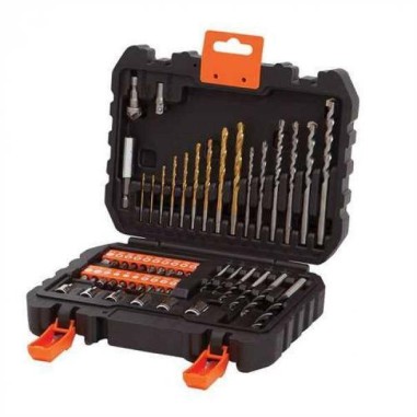BLACK+DECKER A7188-XJ Set 50 Pezzi Forare Avvitare Punte Inserti Bussole Custodia