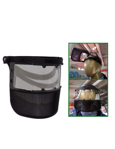 Maschera visiera protettiva decespugliatore protezione occhi viso
