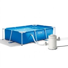 Intex 28270NP Piscina Frame 220x150x60 cm con Pompa Krystal Clear 1250 L/h
