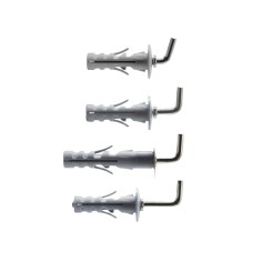 G&B Tassello Nylon Ø 9, 12 MM Gancio Acciaio corto, medio, lungo