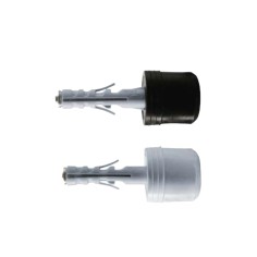G&B Tassello Casa nylon Ø 9 mm Paracolpo in gomma antiurto bianco o nero