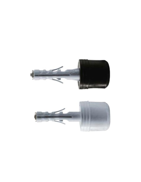 G&B Tassello Casa nylon Ø 9 mm Paracolpo in gomma antiurto bianco o nero