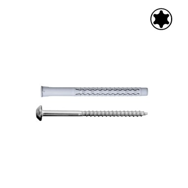 Tasselli G&B GX-L Nylon Ø 10 mm vite VAST ANTINTRUSIONE TORX T40