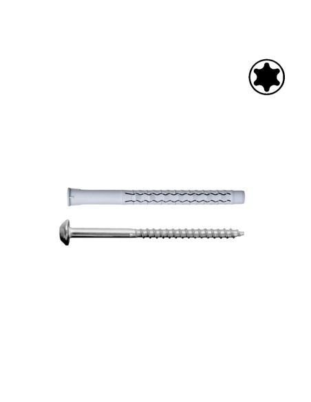 Tasselli G&B GX-L Nylon Ø 10 mm vite VAST ANTINTRUSIONE TORX T40